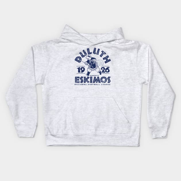 Duluth Eskimos Football Kids Hoodie by MindsparkCreative